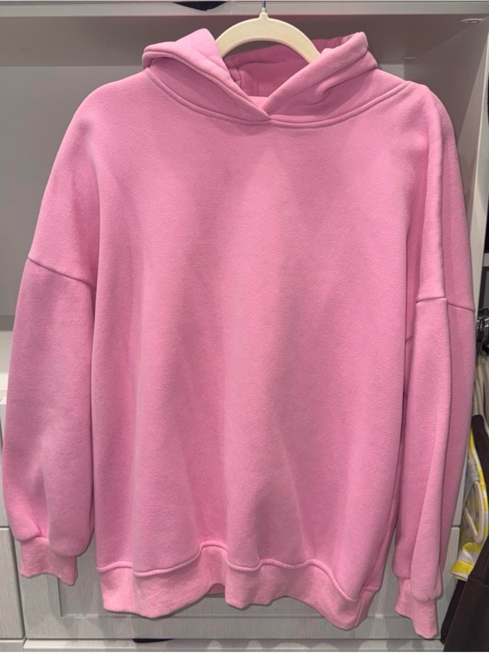 Cozy Oversized Pink Hoodie Sweatshirt for Women